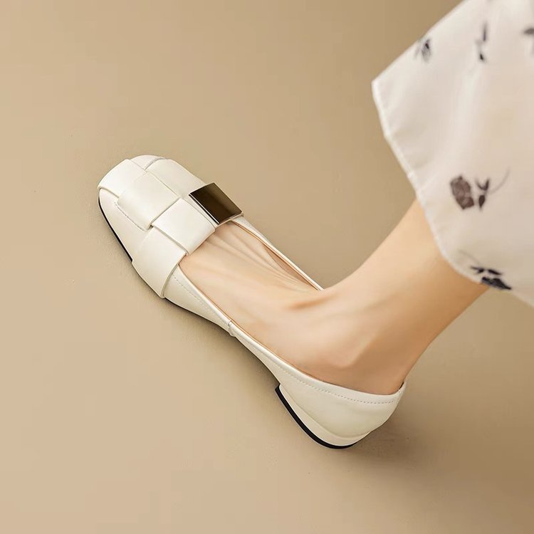 Thời Trang Giày Búp Bê Mũi Vuông Xinh Xắn Dành Cho Nữ / size 35-39