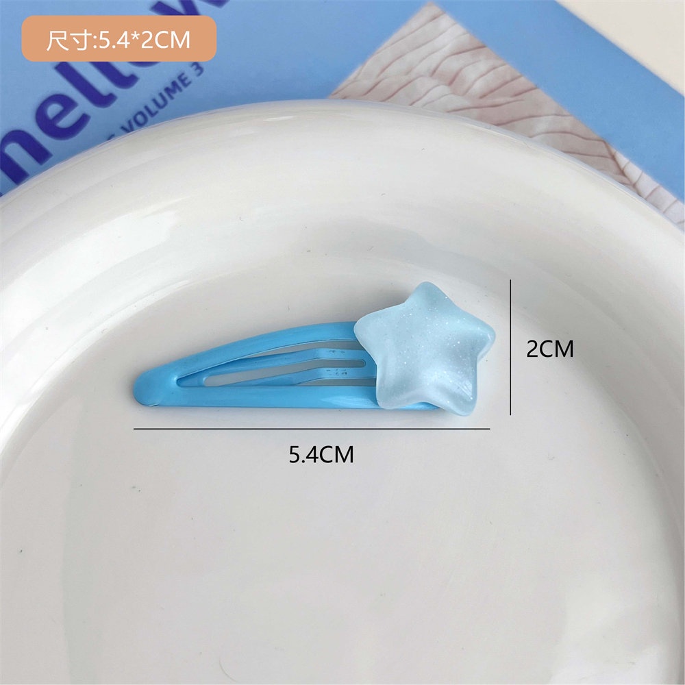 1 Kẹp Tóc Hình Đám Mây / Ngôi Sao / Đám Mây Dễ Thương Xinh Xắn Cho Bé Gái