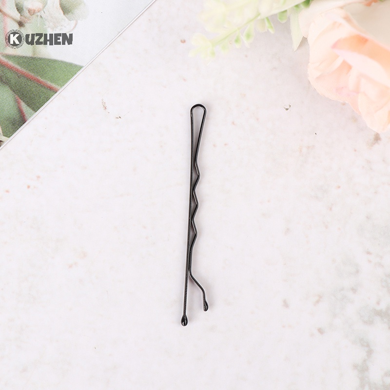 Kuzhen 100 Kẹp Tăm Dây Màu Đen Làm Phụ Kiện Tóc Cho Đám Cưới