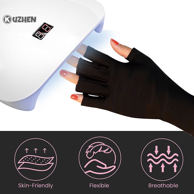 1 Đôi Găng Tay Chống Tia uv Không Ngón Chất Lượng Cao