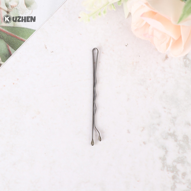 Kuzhen 100 Kẹp Tăm Dây Màu Đen Làm Phụ Kiện Tóc Cho Đám Cưới