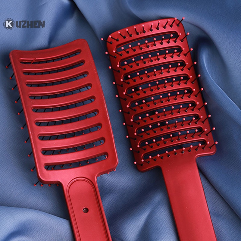 Lược Chải Tóc Xoăn Mát Xa Da Đầu Bằng nylon Cho Nữ kuzhen