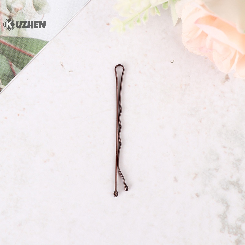 Kuzhen 100 Kẹp Tăm Dây Màu Đen Làm Phụ Kiện Tóc Cho Đám Cưới