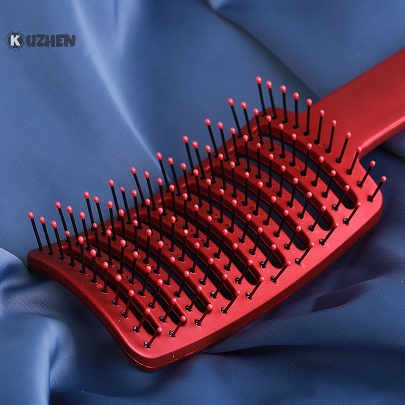 Lược Chải Tóc Xoăn Mát Xa Da Đầu Bằng nylon Cho Nữ kuzhen