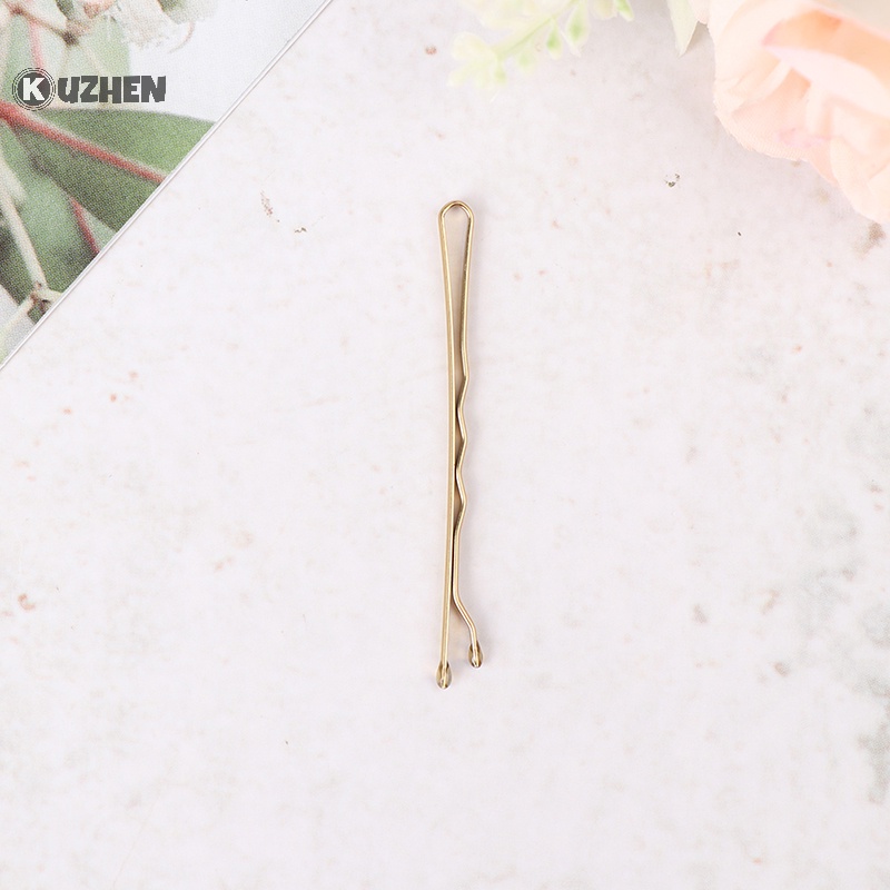 Kuzhen 100 Kẹp Tăm Dây Màu Đen Làm Phụ Kiện Tóc Cho Đám Cưới