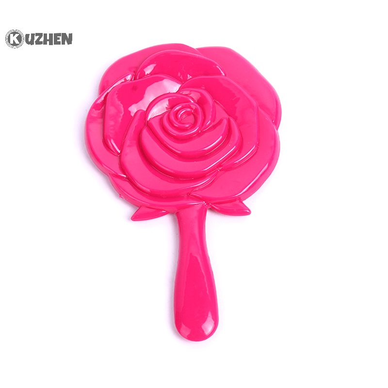 Kuzhen Gương Trang Điểm Cầm Tay Hình Hoa Hồng vintage vanity