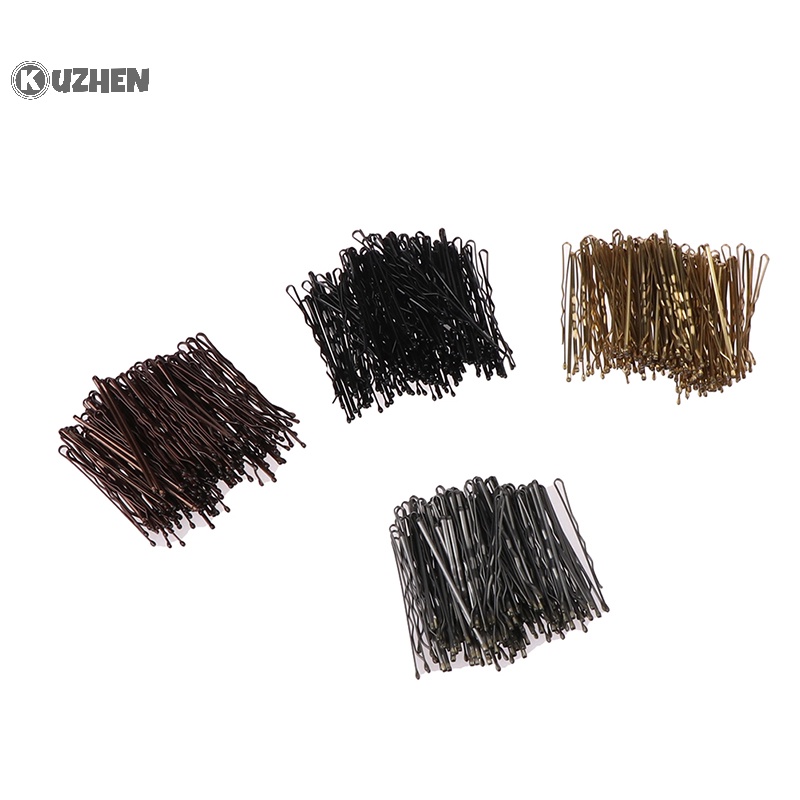 Kuzhen 100 Kẹp Tăm Dây Màu Đen Làm Phụ Kiện Tóc Cho Đám Cưới