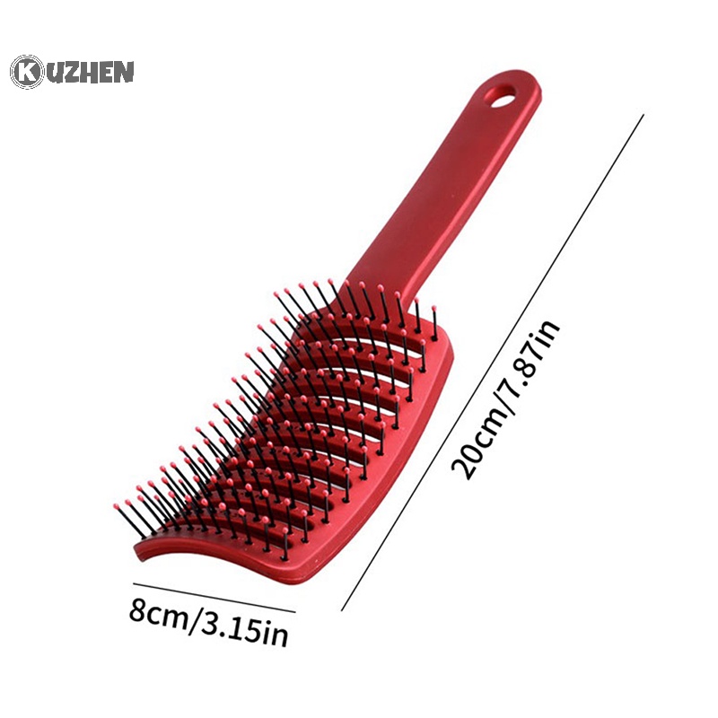 Lược Chải Tóc Xoăn Mát Xa Da Đầu Bằng nylon Cho Nữ kuzhen