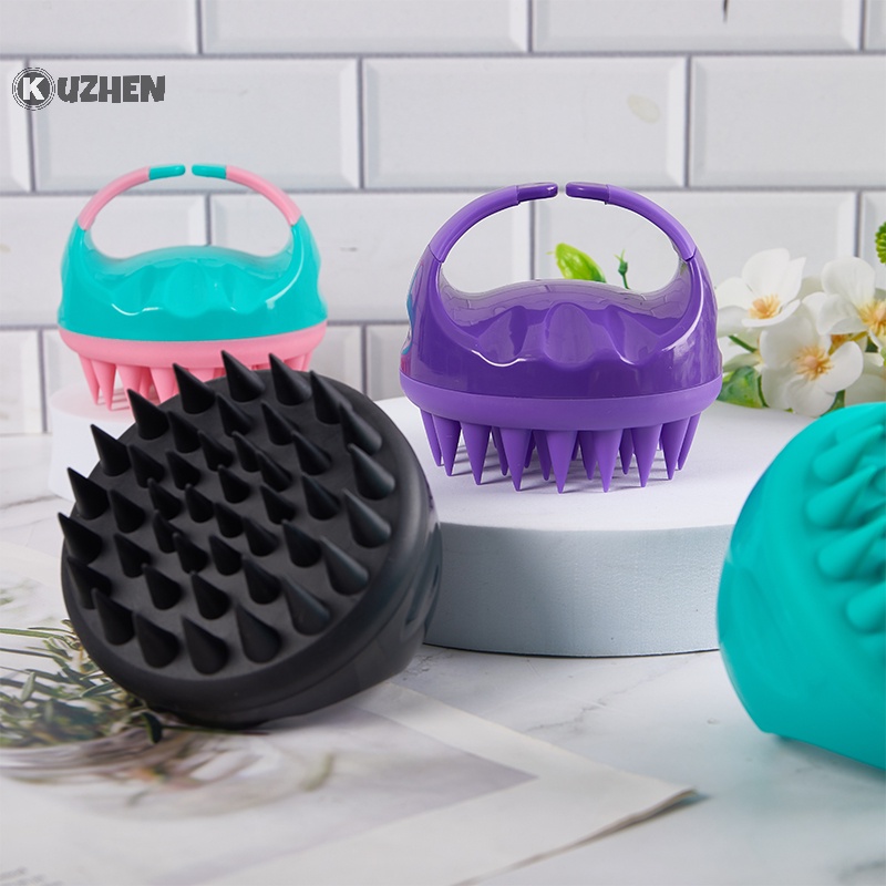 Kuzhen 1 Lược Gội Đầu Mát Xa Da Đầu Bằng silicone