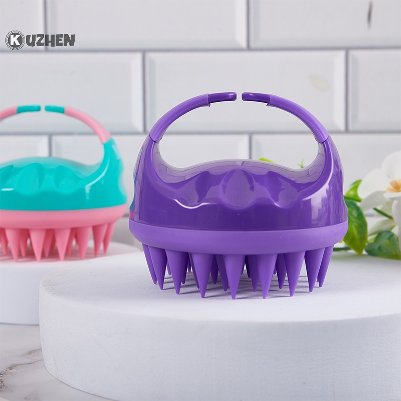 Kuzhen 1 Lược Gội Đầu Mát Xa Da Đầu Bằng silicone