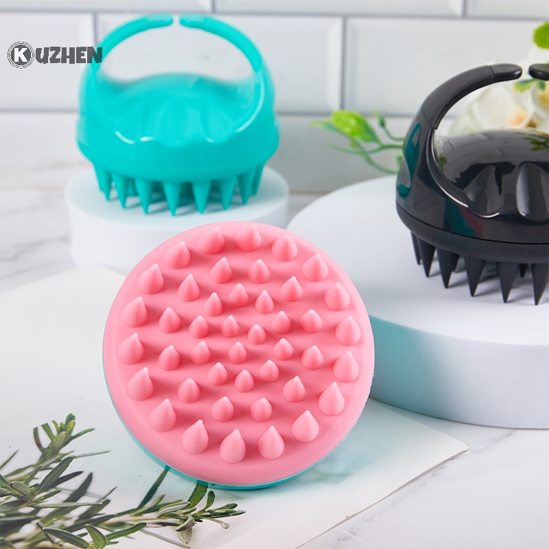 Kuzhen 1 Lược Gội Đầu Mát Xa Da Đầu Bằng silicone