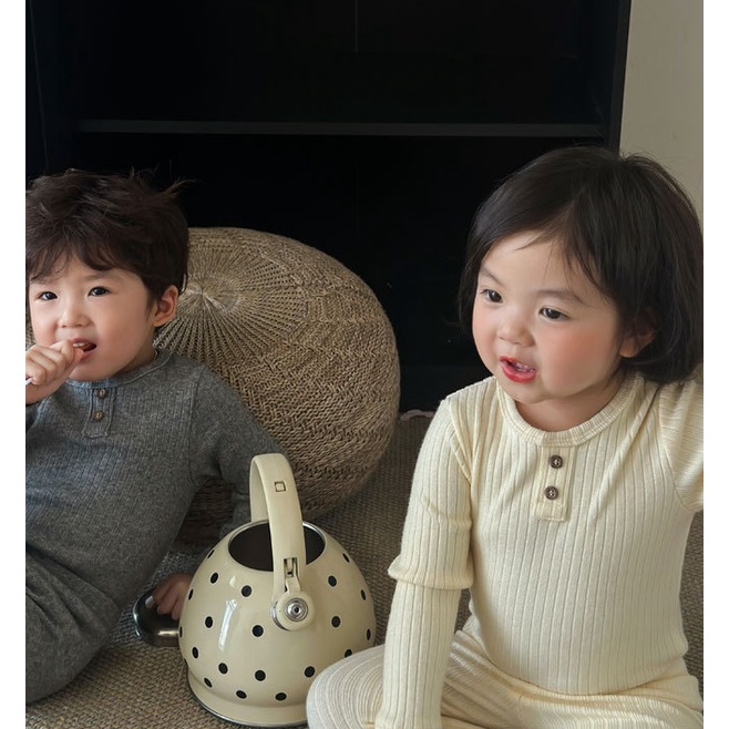 Bộ Quần Áo Dài Tay Len Tăm Dày Dặn 320g 2 Cúc Quảng Châu Cao Cấp Thu Đông 2023