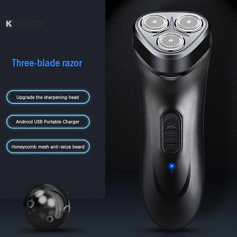 Kuzhen Máy Cạo Râu Điện Sạc usb Cầm Tay Cho Nam
