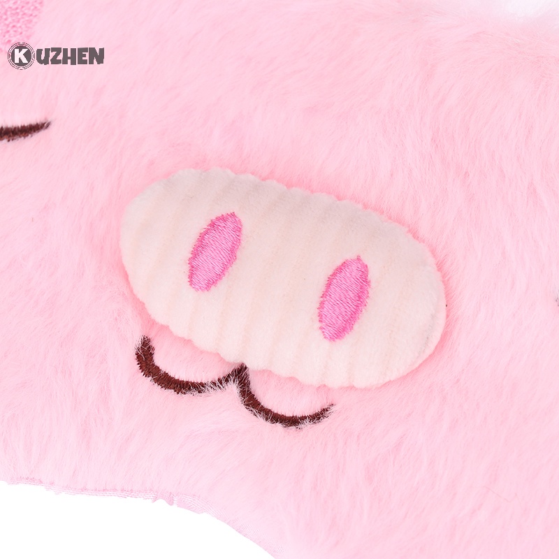 Kuzhen 1 Mặt Nạ Che Mắt Ngủ Phủ Mắt Mèo Xám Bằng Vải Lông Thích Hợp Làm Quà Tặng Du Lịch Tại Nhà