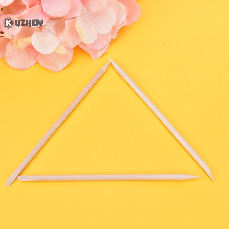 Set 100 Que Gỗ Cam Chuyên Dụng Cho Làm Móng
