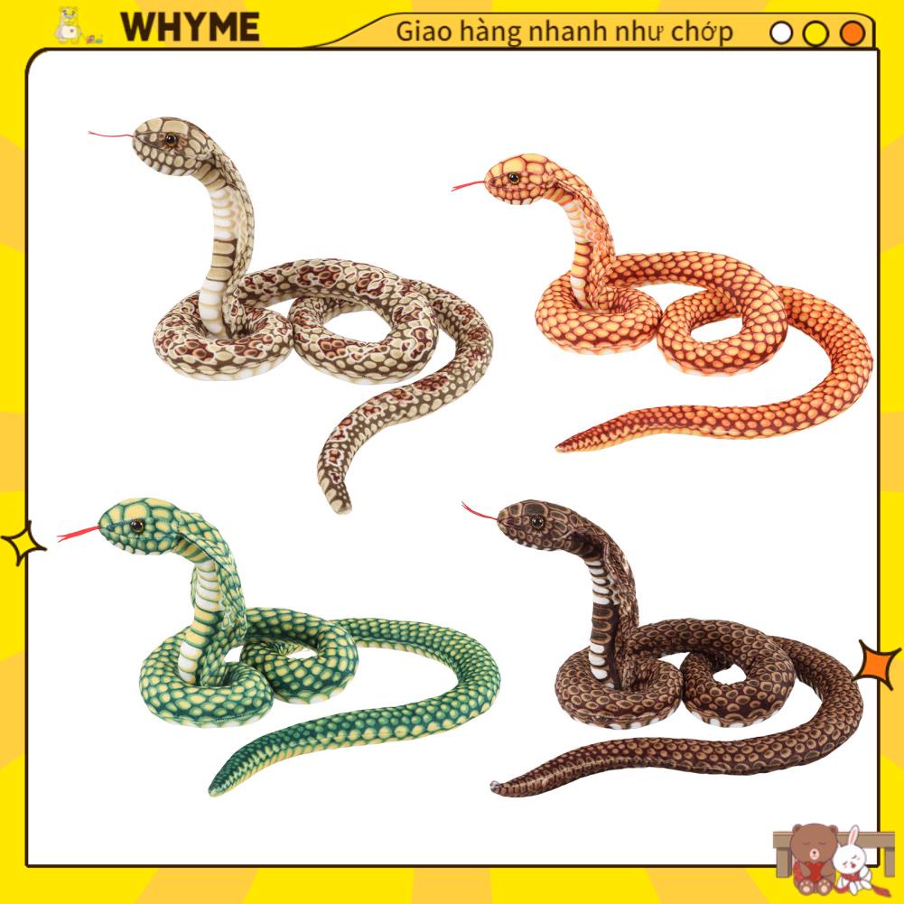 WHYME Búp bê rắn sang trọng Gối ngủ thoải mái mềm mại nhồi bông cho trẻ em