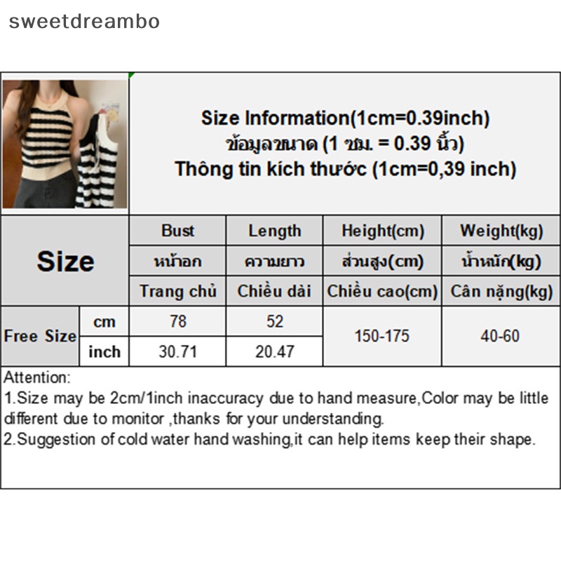 Áo Hai Dây Dệt Kim Kẻ Sọc Phong Cách retro Gợi Cảm Cho Nữ