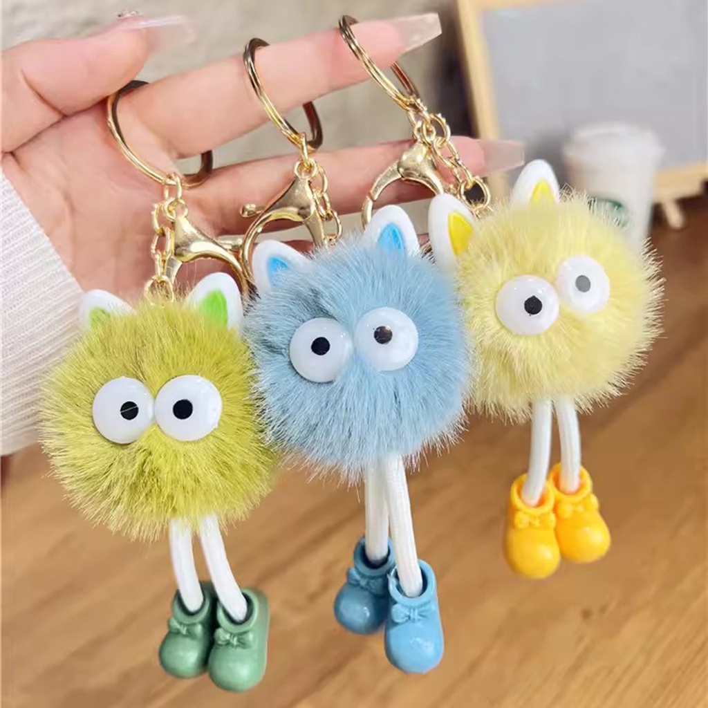 Móc Khóa Nhồi Bông Họa Tiết Hoạt Hình Dễ Thương