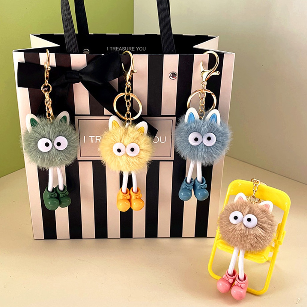 Móc Khóa Nhồi Bông Họa Tiết Hoạt Hình Dễ Thương