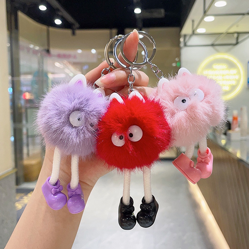 Móc Khóa Nhồi Bông Họa Tiết Hoạt Hình Dễ Thương