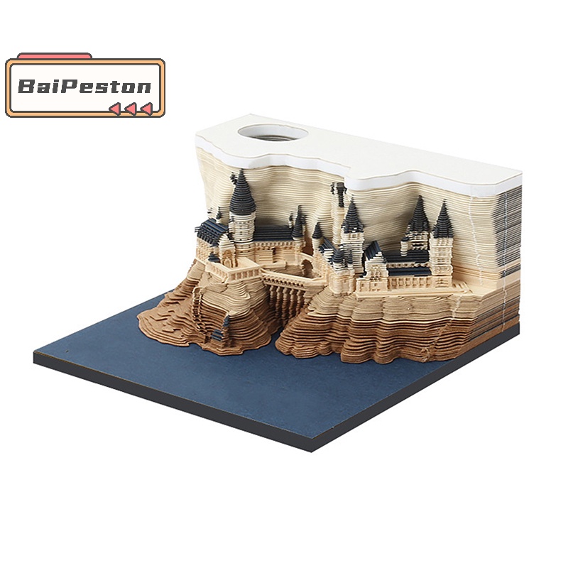 Lịch Để Bàn 3d Có Đèn led Và Giấy Ghi Chú Sáng Tạo