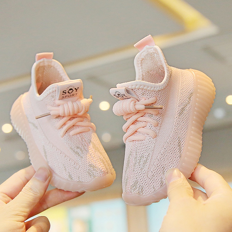 Giày Thể Thao Phối Lưới Thoáng Khí Thời Trang Xuân Thu 2023 Cho Bé