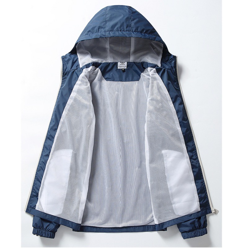 Áo Khoác Thể Thao Adidas 100% Chính Hãng Siêu Nhẹ Chống Gió Có Mũ Trùm Cá Tính