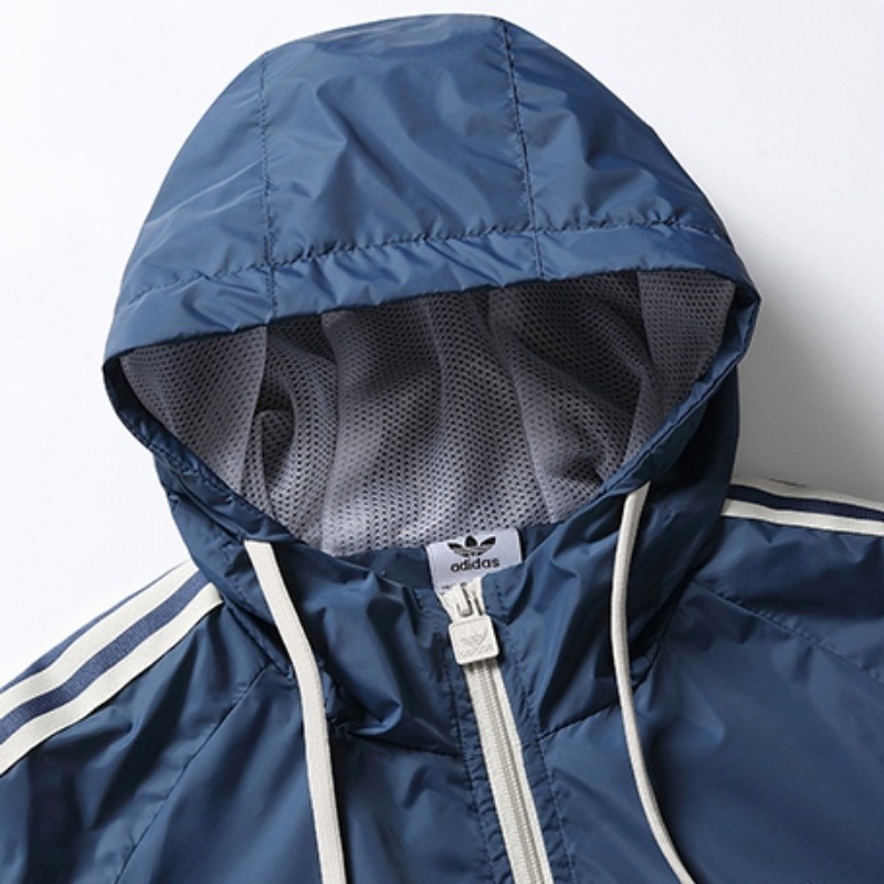 Áo Khoác Thể Thao Adidas 100% Chính Hãng Siêu Nhẹ Chống Gió Có Mũ Trùm Cá Tính