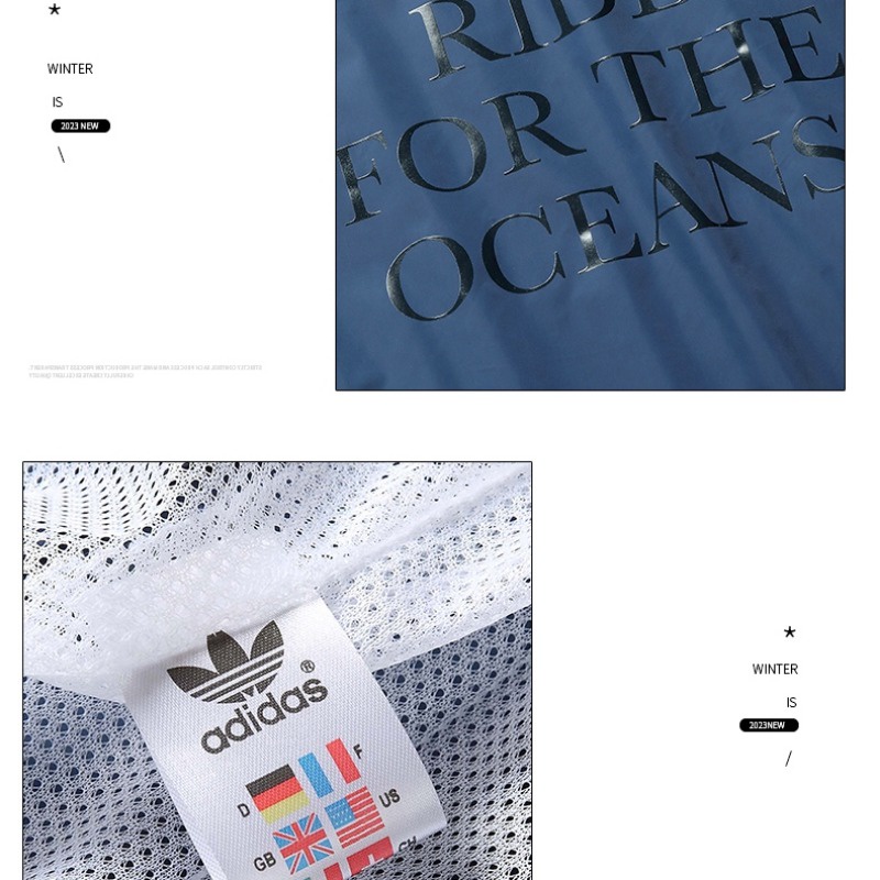 Áo Khoác Thể Thao Adidas 100% Chính Hãng Siêu Nhẹ Chống Gió Có Mũ Trùm Cá Tính