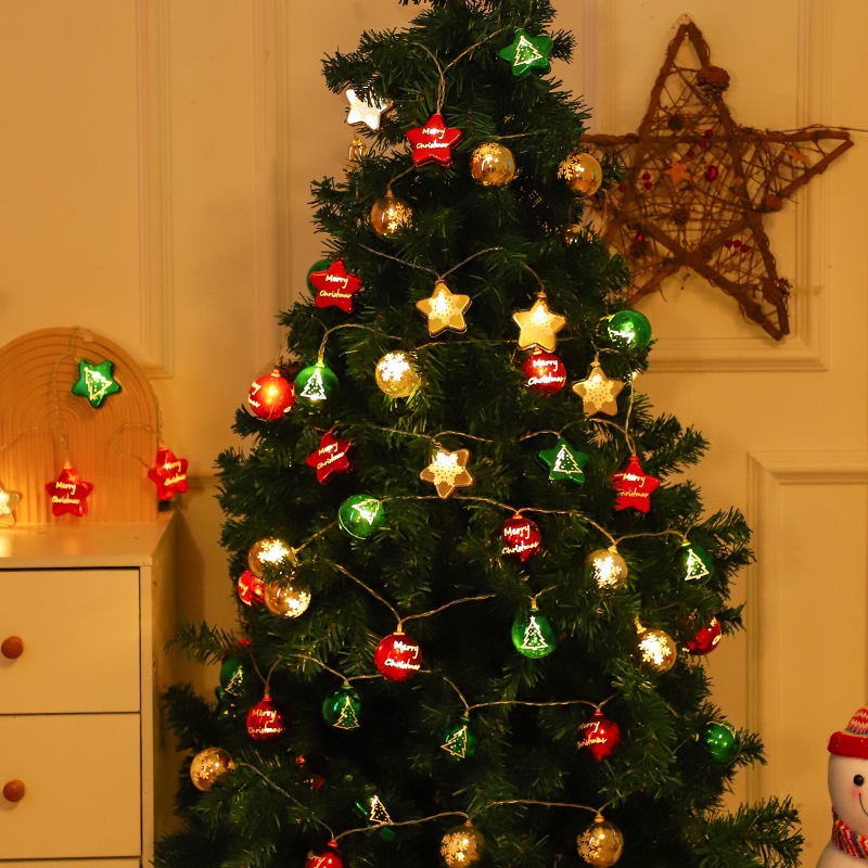 Dây Đèn Ngôi Sao Trang Trí Giáng Sinh