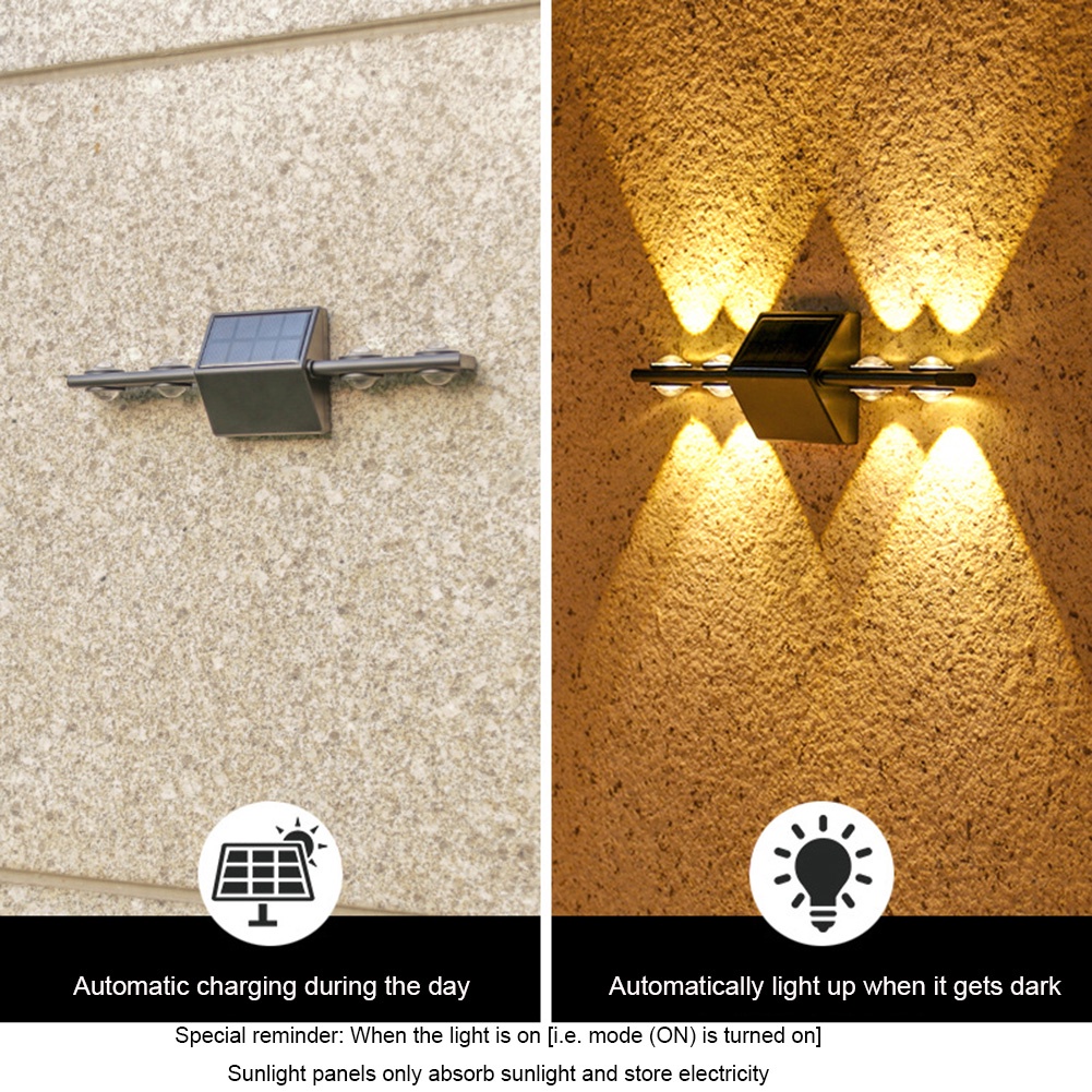 Đèn led 8 Bóng Sử Dụng Năng Lượng Mặt Trời 8h 800mah