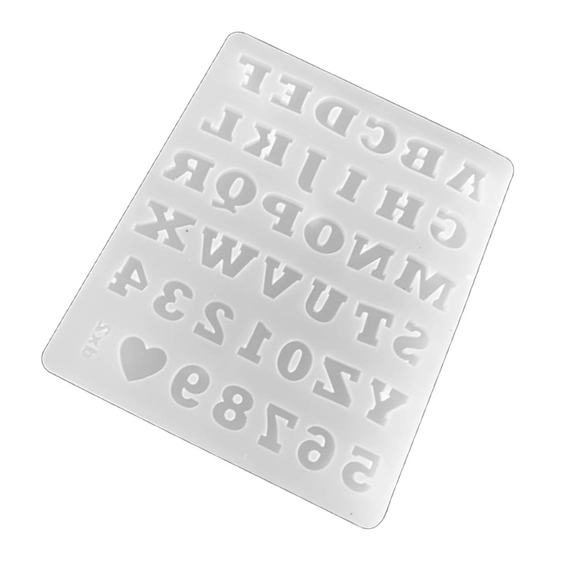 BS * Khuôn Silicon 26 Chữ Cái Khuôn Nhựa Dính 0-9 Bảng Chữ Cái Kỹ Thuật Số Chữ Cái Đúc Dụng Cụ DIY T