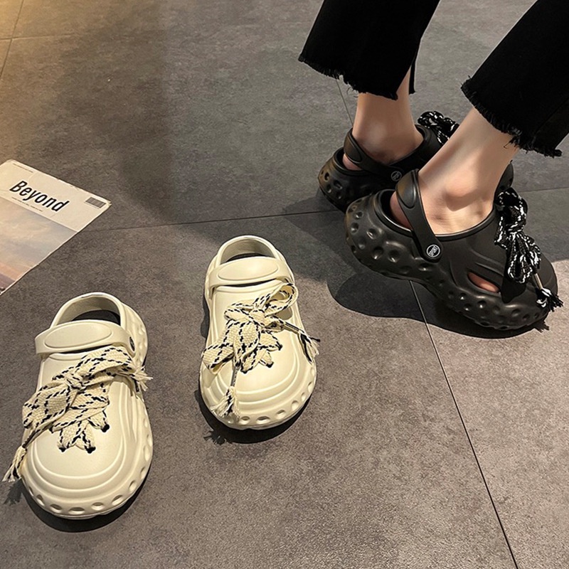 Skyden  dép nữ dép cross dép sandal nữ dép đi biển dép đế cao Thoải Mái Xinh Xắn   Thoải mái Korean Style Stylish Trendy B98G1SS 36Z230909