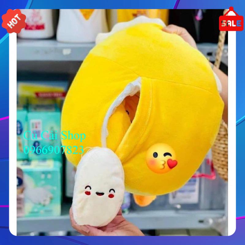 Gối ôm gà mái ấp trứng xịn sò hkm siêu xinh