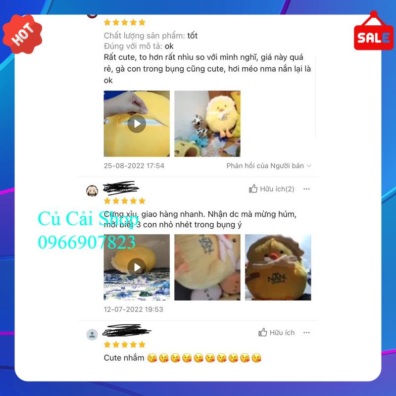Gối ôm gà mái ấp trứng xịn sò hkm siêu xinh