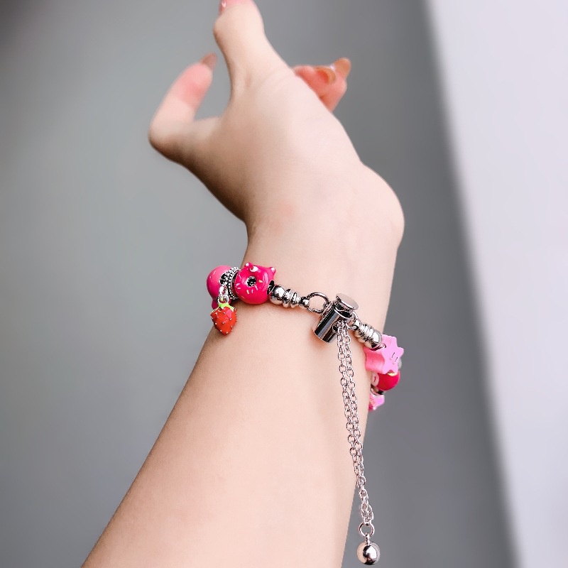 Dễ Thương Dây Đeo Đồng Hồ Thay Thế Hình Gấu Hoạt Hình Cho iwatch 49mm 45mm 44mm 38mm 40mm 41mm 42mm ultra 9 8 7 6 5 4 3 2 1