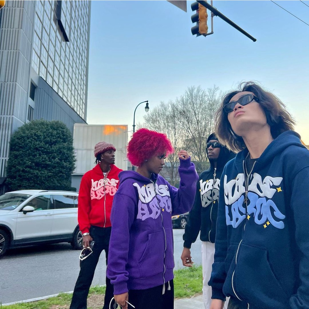 Áo Hoodie Có Khóa Kéo In Chữ y2k Và Ngôi Sao Phong Cách retro Mỹ Thời Trang Xuân Thu Cho Nam Và Nữ