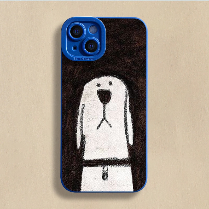 Phù Hợp Ốp Điện Thoại Hình Chú Chó Trắng Cho iphone 11 12 pro max x xr xs max se 7 plus 8 plus 13 pro max 14 pro max