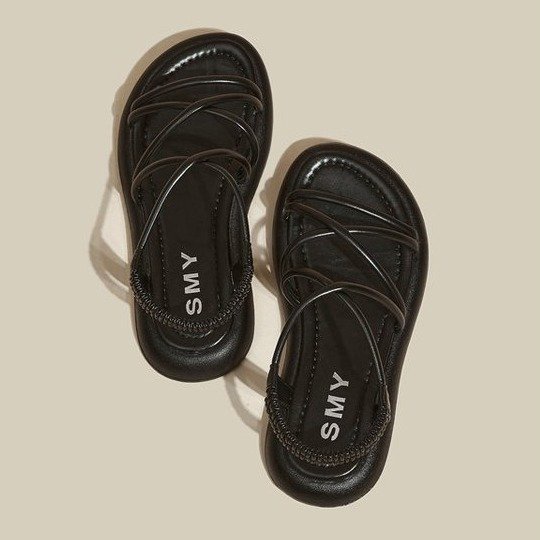 C＆S  Dép sandal nữ Hở Ngón Đế Dày Có Quai Cài 2023NEW Mùa hè Kiểu Dáng Thời Trang B98G1RU 35Z230901