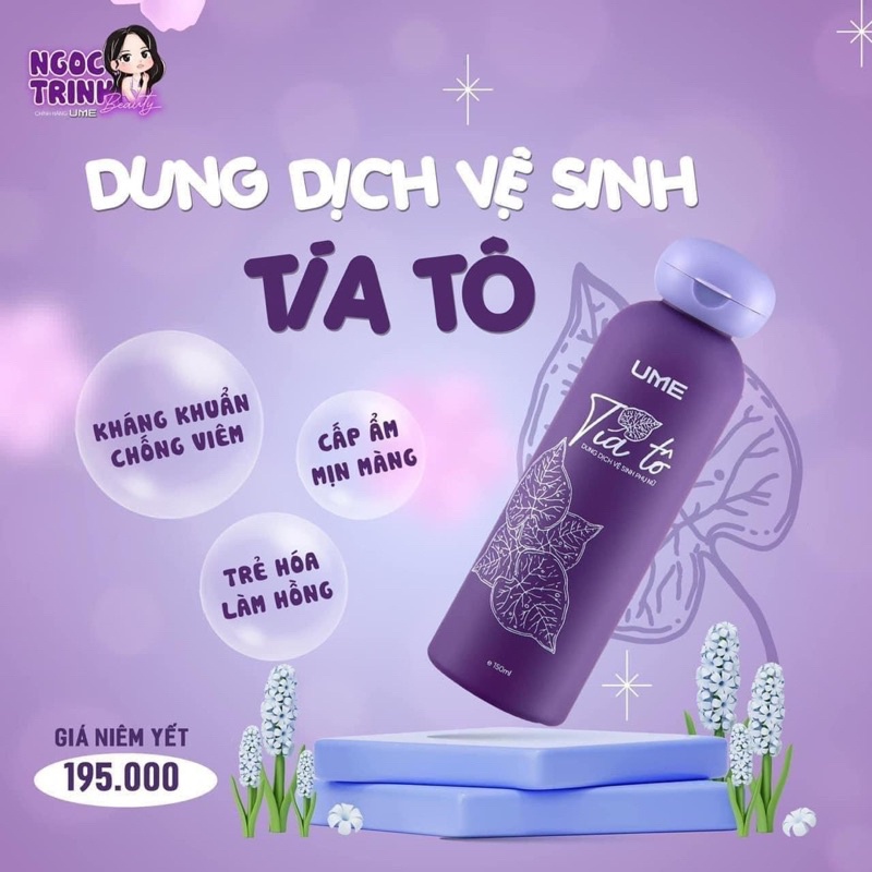 Dung Dịch Vệ Sinh Tía Tô Ume Ngọc Trinh nước rửa phụ khoa 150ml