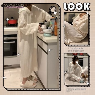 Sugemiusi Áo sweatshirt Có Mũ Trùm Dáng Rộng Cao Cấp Phong Cách Hàn Quốc Cho Nữ