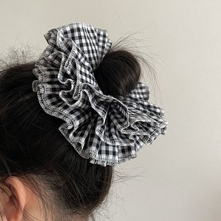 Milyfashion Dây Cột Tóc Bốn Lớp Họa Tiết Kẻ Sọc Ca Rô Phối Ren Hai Lớp Thời Trang Mùa Hè Dành Cho Bé Gái