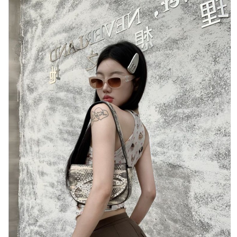 Milyfashion Áo Hai Dây Dáng Ngắn Ôm Sát In Họa Tiết Động Vật Ngọt Ngào Quyến Rũ Thời Trang Mùa Hè Cho Nữ