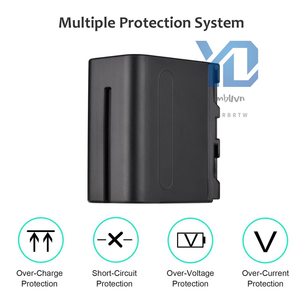 Bộ Pin Máy Ảnh Và Sạc 1pc 7.2v 7800mah np-f960 / np-f970 Cho np-f550 f570 f750 f770 f960 f970 top 1