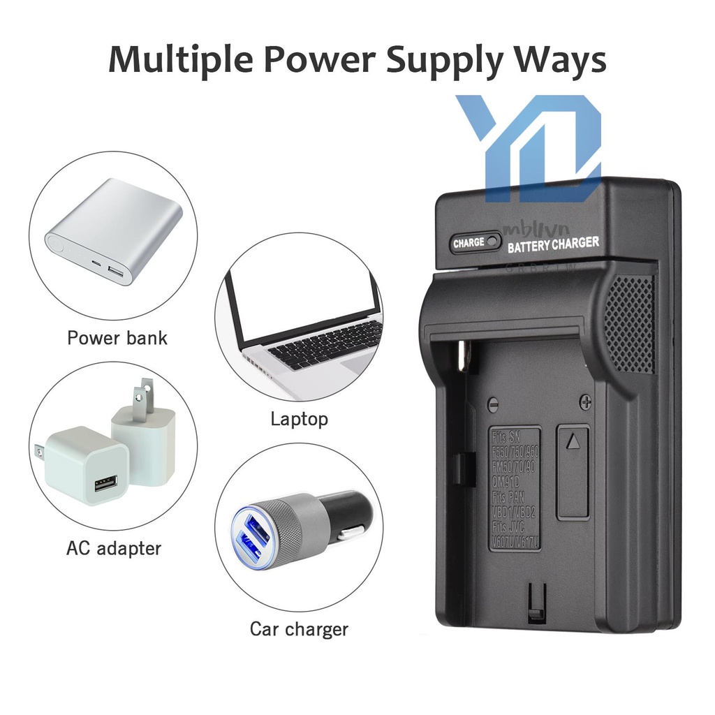 Bộ Pin Máy Ảnh Và Sạc 1pc 7.2v 7800mah np-f960 / np-f970 Cho np-f550 f570 f750 f770 f960 f970 top 1