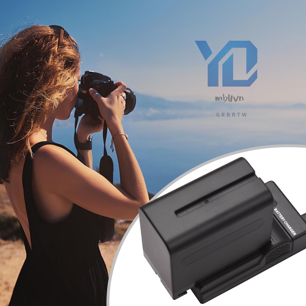 Bộ Pin Máy Ảnh Và Sạc 1pc 7.2v 7800mah np-f960 / np-f970 Cho np-f550 f570 f750 f770 f960 f970 top 1