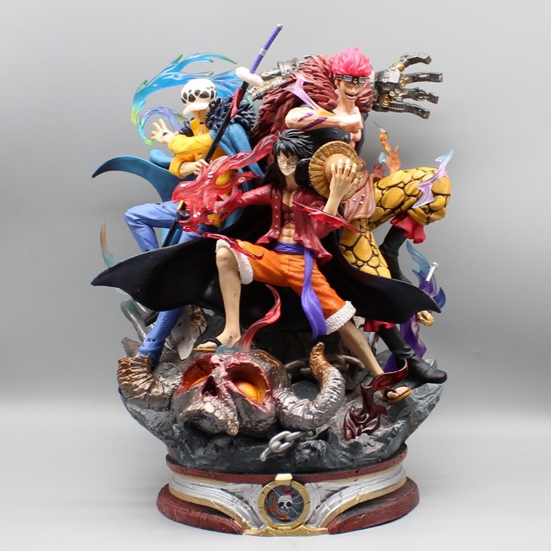 MH76 - Mô Hình Cao Cấp Luffy Law Kid Phiên Bản Nhỏ Cao 22cm - Mô Hình One Piece