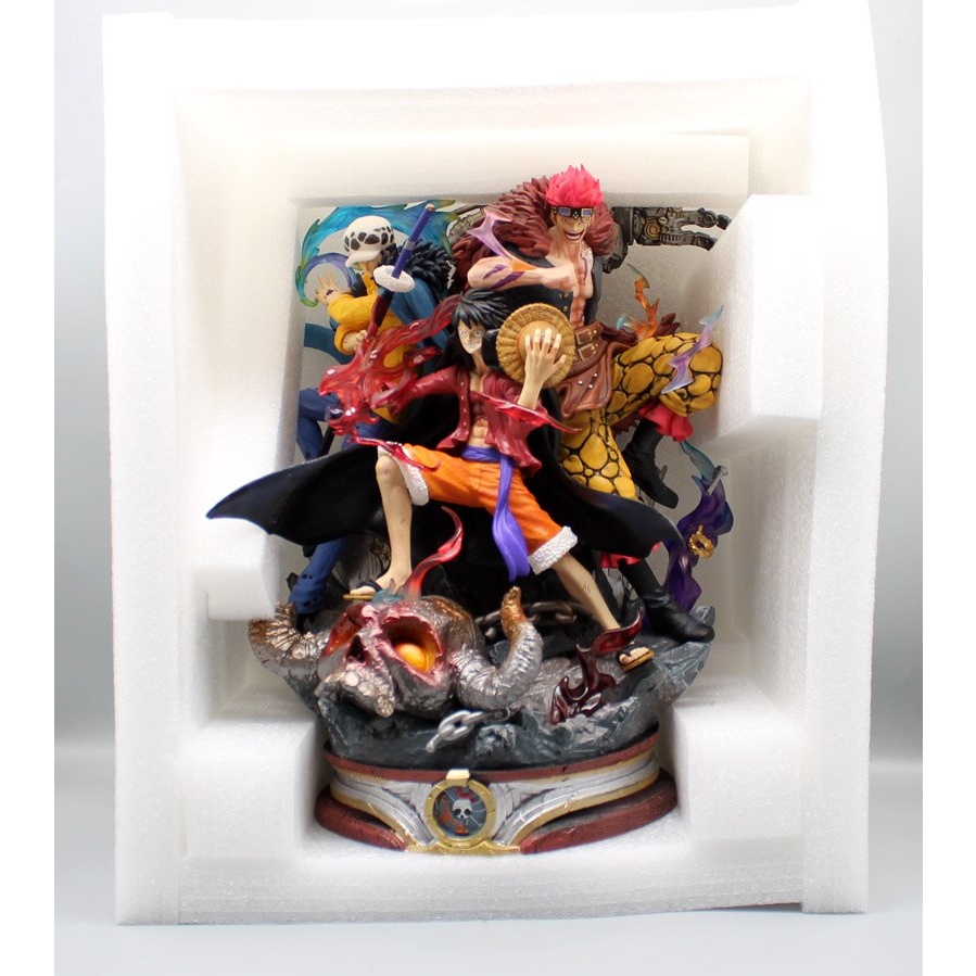 MH76 - Mô Hình Cao Cấp Luffy Law Kid Phiên Bản Nhỏ Cao 22cm - Mô Hình One Piece SẴN HÀNG