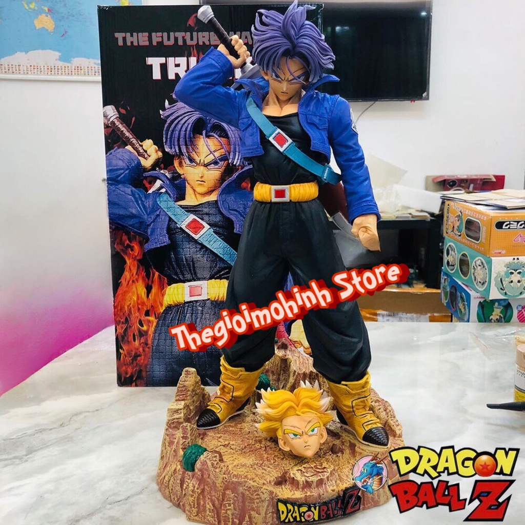 MH41 Mô Hình Cao Cấp Figure Trunks Cao 50cm 2 Đầu Thay Thế - Mẫu Mới Dragon Ball