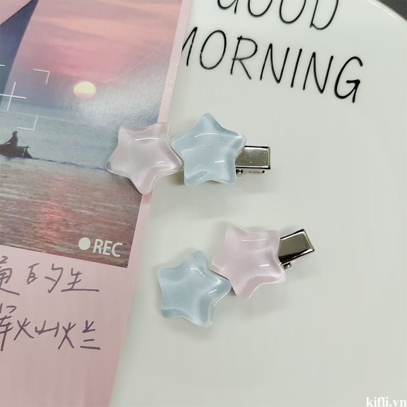 🌸🌸Kẹp Tóc Hình Ngôi Sao Năm Cánh Màu Sắc y2k Dễ Thương Dành Cho Bé Gái